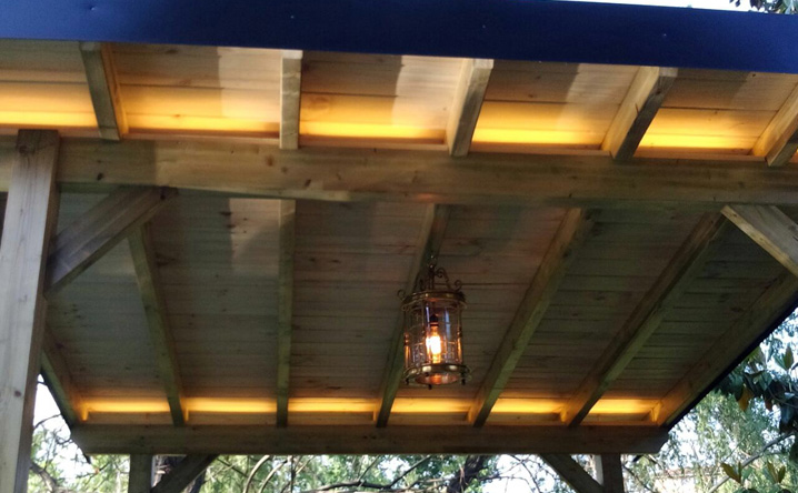 .Realización de pérgola.