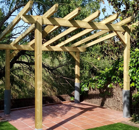 .Realización de pérgola.