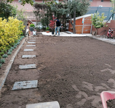 .Preparación del terreno.