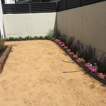 .Preparación de la terraza.